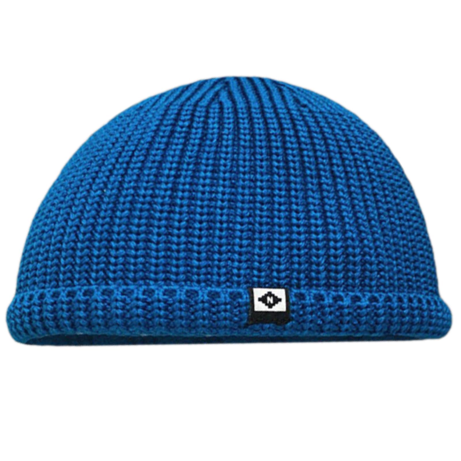 Cazstyk Unisex Royal Blue Knit Hats Weaving Knit Caps For Women Hip Hop Trend Unique Hat Costume Props Skull Caps Highlight For Trendsetting Trawler Beanies