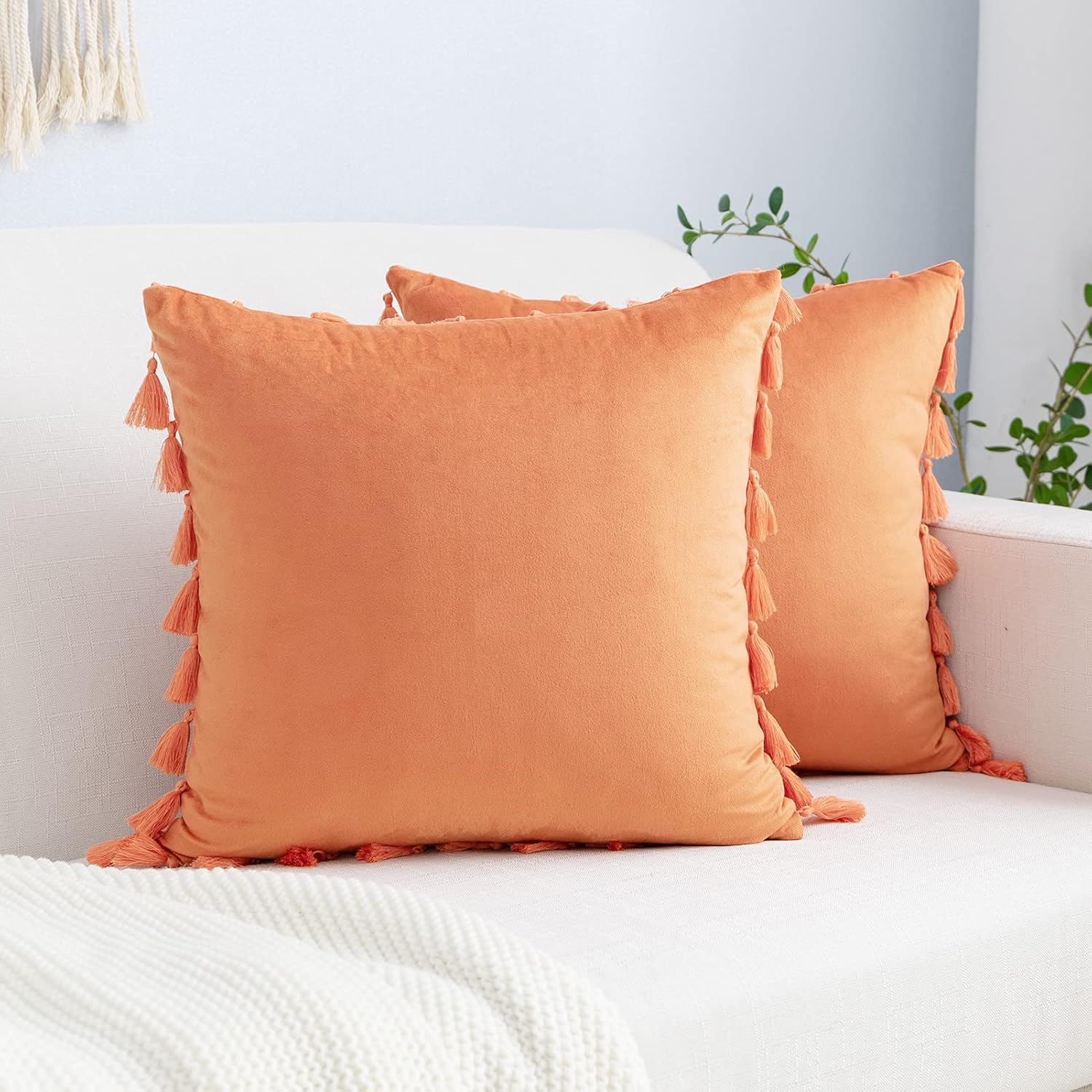 cheap orange pillows