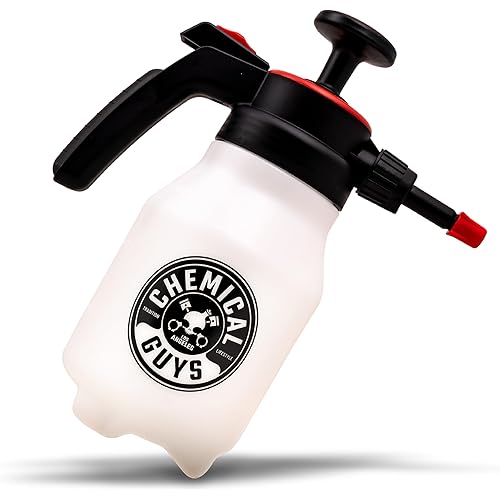 Chemical Guys Mr. Sprayer Full Function Pressure Atomizer and Pump Sprayer - Professional 50 oz Bottle for Home, Garden, Car Detailing, Cleaning and Washing - Easy Pump Action and Adjustable Spray