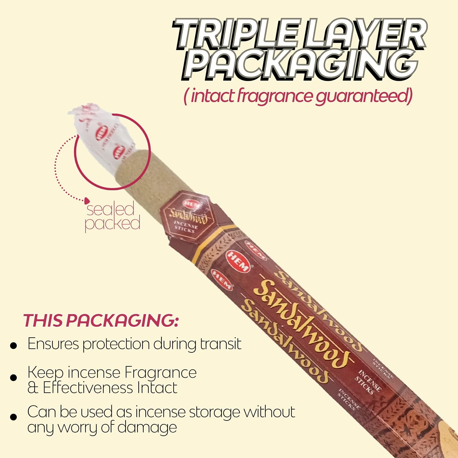 Hem Incense Sticks Variety Pack - (6 Variants, 120 Stick + Free Wooden Holder) | Lavender Incense, Sandalwood Incense, Rose Incense, Oud Incense, First Rain & Jasmine Incense Sticks