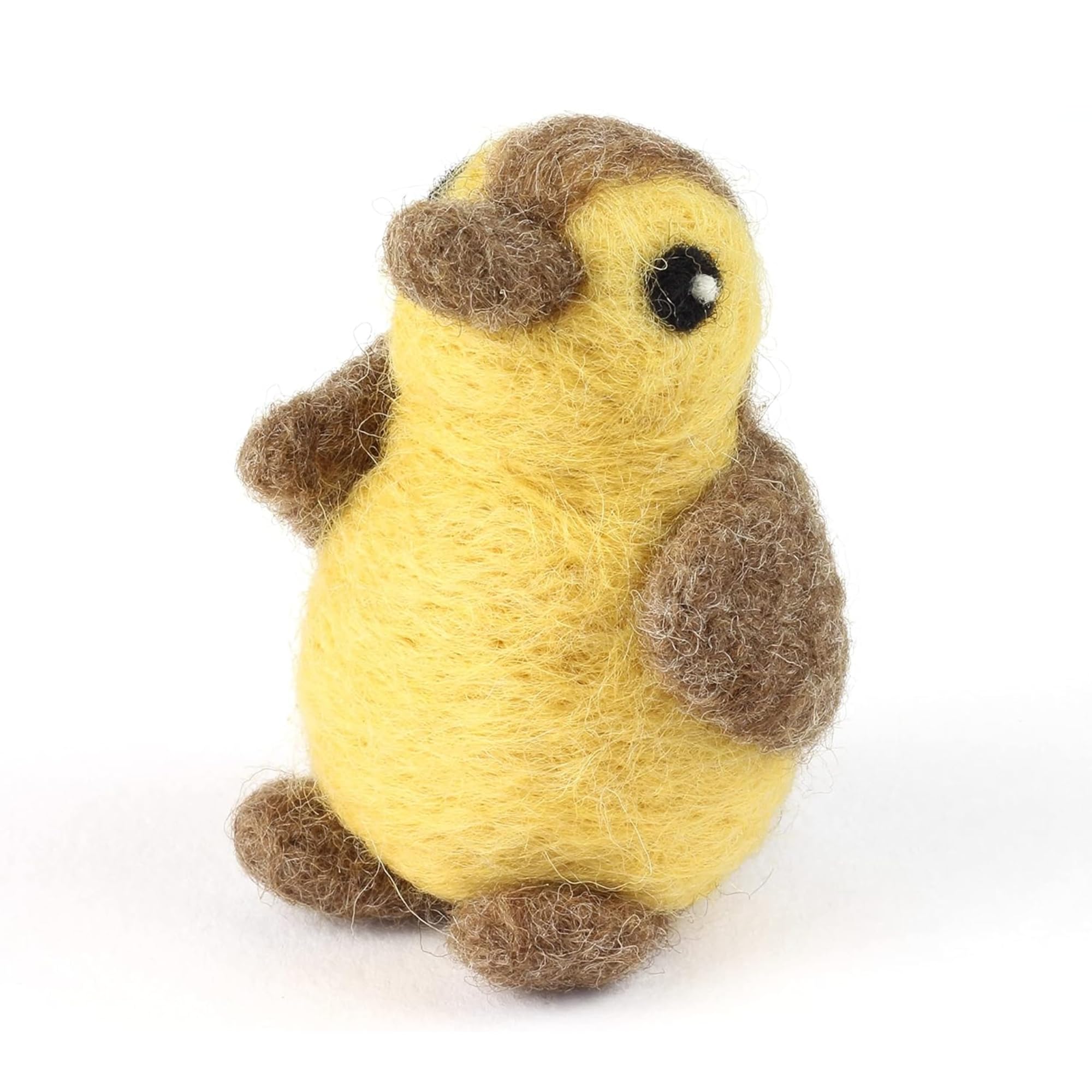 Hawthorn Handmade Duckling Needle Felting Kit - Needle Felting Craft Kits for Adults UK, Includes Felting Wool, Needles & Instructions. Great for Adult Craft Gifts - Approx 7.5cm Tall.