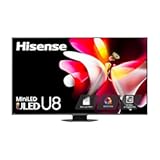 65-Inch Class U8 Series Mini-LED ULED 4K UHD Google Smart TV (65U8N) - QLED, Dolby Vision IQ, Dolby Atmos, Full Array Local Dimming Pro, 144Hz Game Mode Pro, Alexa Compatibility