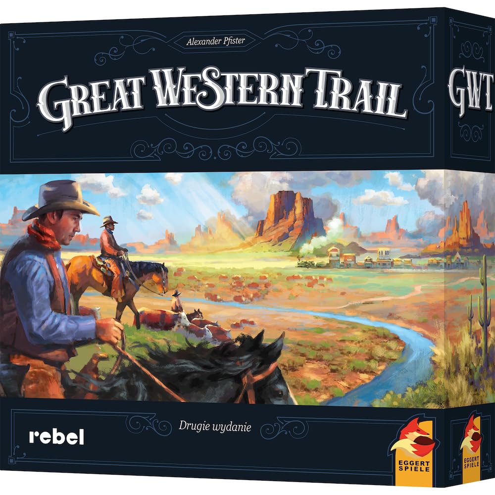 Rebel | Great Western Trail (druga edycja polska) | Gra planszowa | Wiek 12+ | 1-4 graczy | Czas gry 75+ min