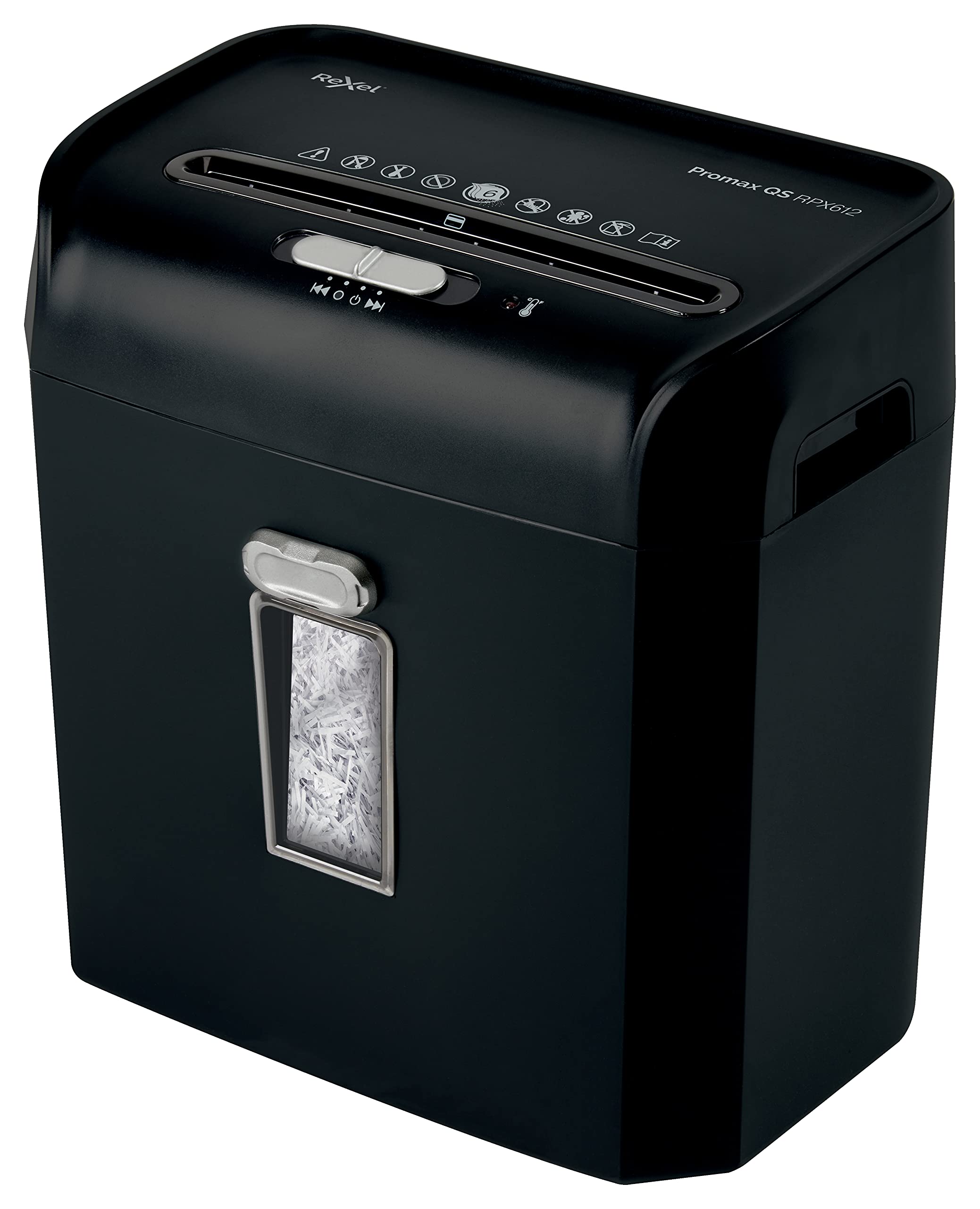 Rexel ProMax QS RPX612 Cross Cut Paper Shredder, Shreds 6 Sheets, P4