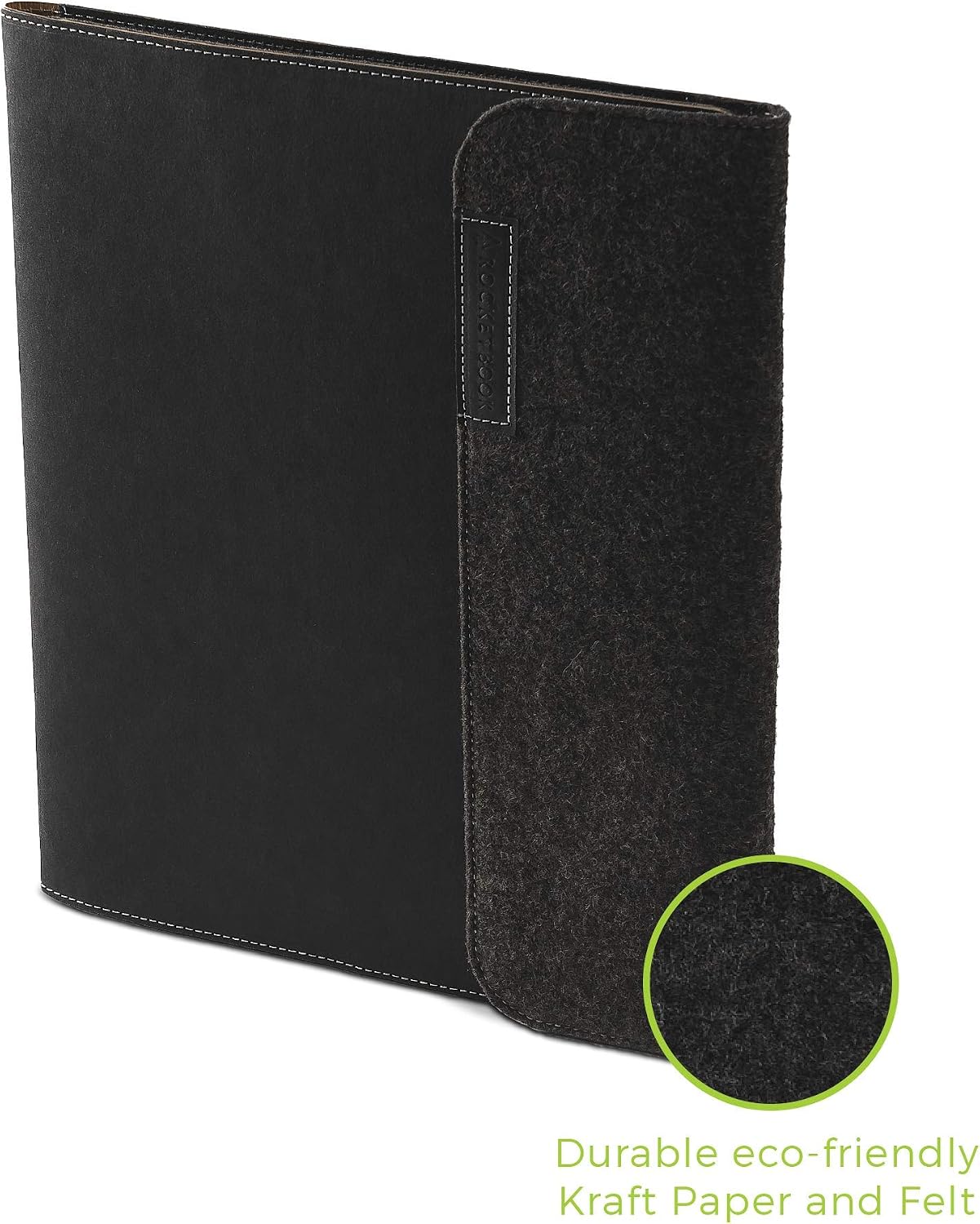 Rocketbook Smart Notebook Folio Cover, Dark Matter Black For Letter A4, Recyclable, Biodegradable, Pen Holder, Magnetic Clasp - Image 3