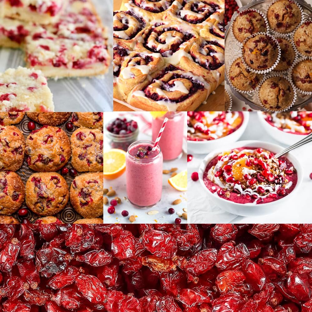 NUTVEDA Dried U.S. Cranberry (Sliced) 200g - Ready To Eat | Improves Eyesight | Rich in Dietary Fiber, Antioxidants, Vitamins & Minerals. - Image 6 thumbnail