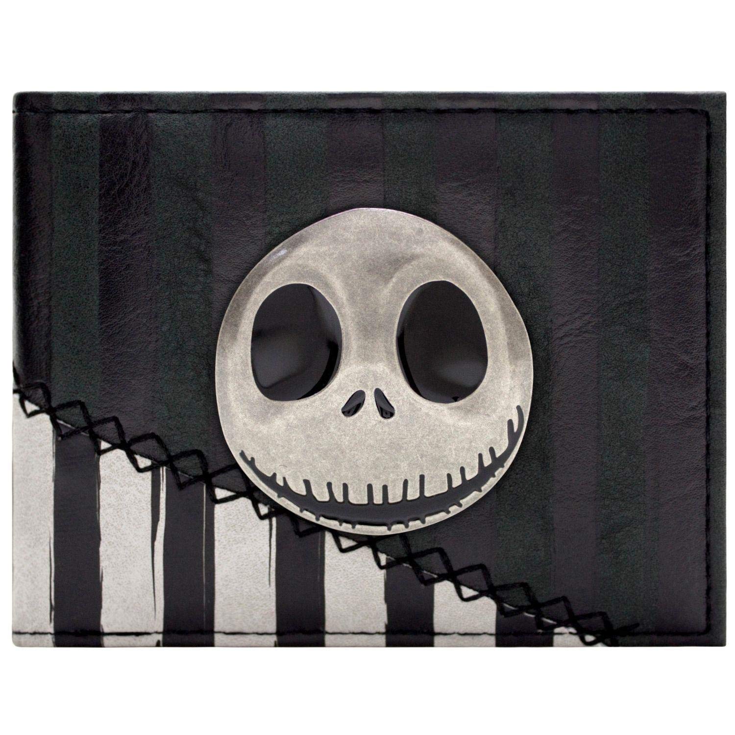 Nightmare Before Christmas Jacks Tenue rayée Portefeuille Noir
