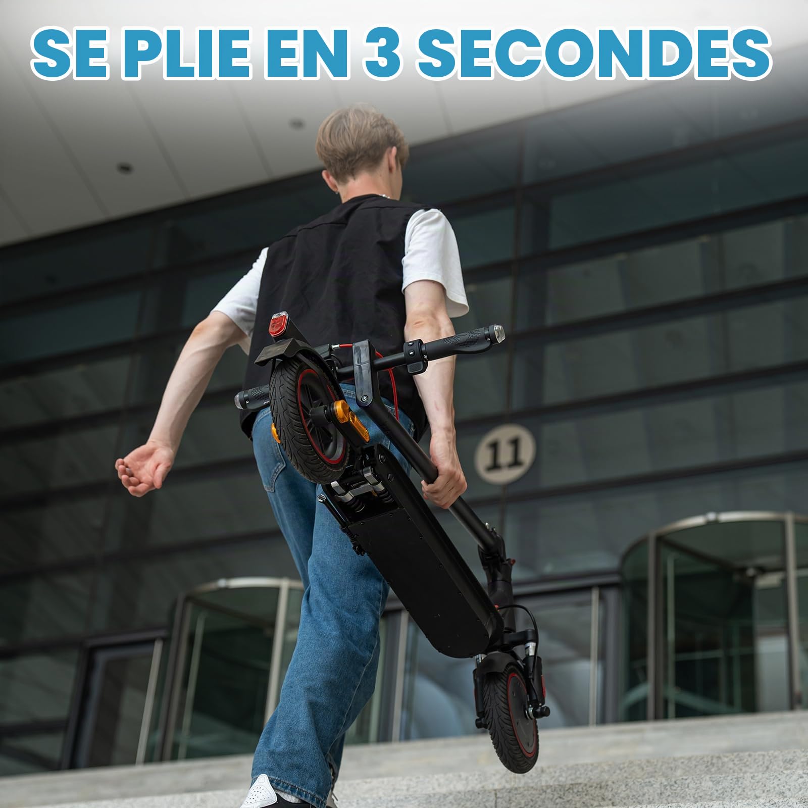 Trottinette Électrique | E-Scooter pour Adultes | Batterie 36V 7,8Ah/11,4Ah | Moteur 350W/500W | Roues 8,5"/10" | Contrôle Via Application | Amortisseurs Doubles | Tableau de Bord à LED