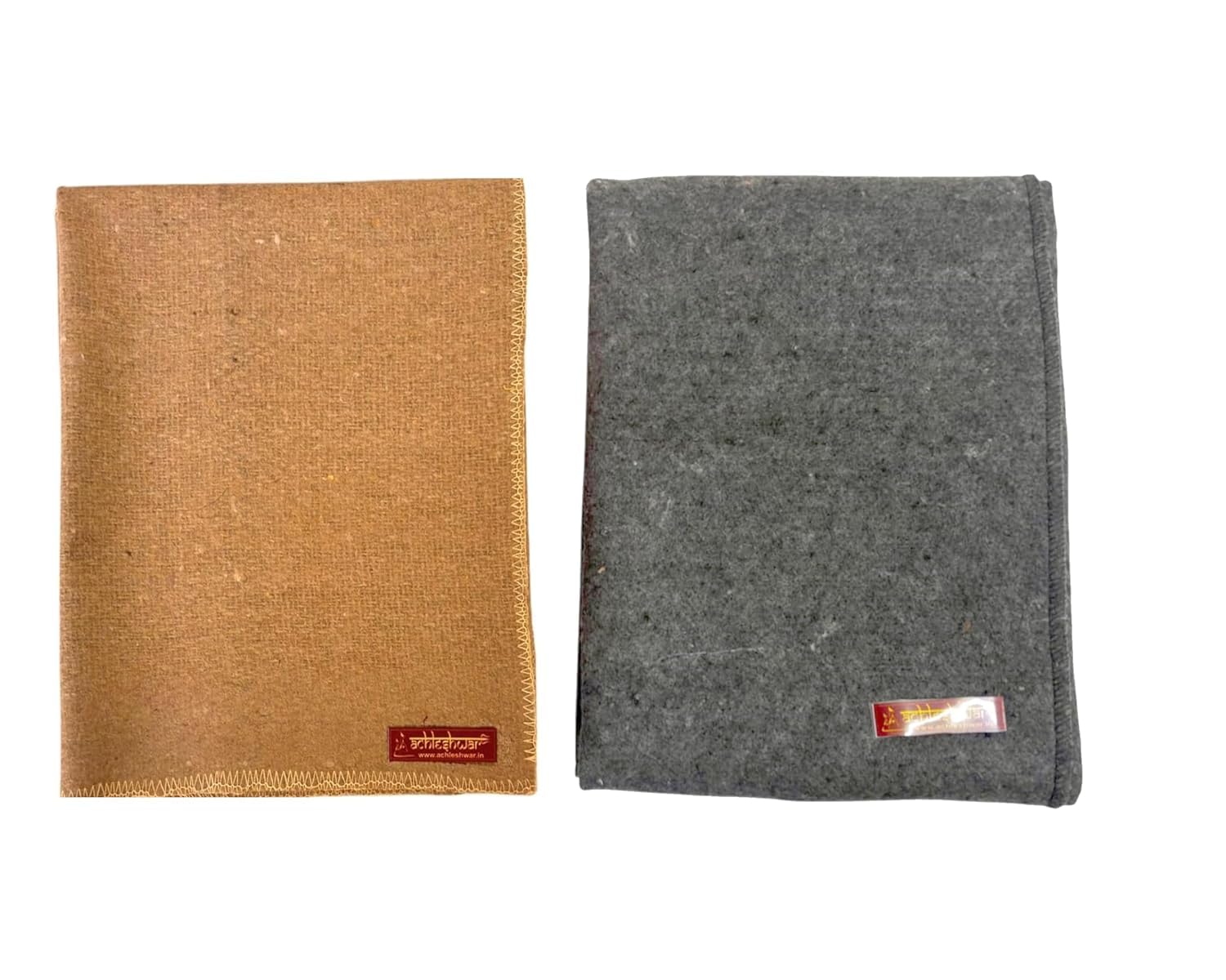 Achleshwar Combo of Premium Grey & Brown Woolen Aasan Completely Handcrafted Perfect Mat for Meditation & Prayers - Soft, Comfortable(Size 23 x 30 Inch)-picture-15