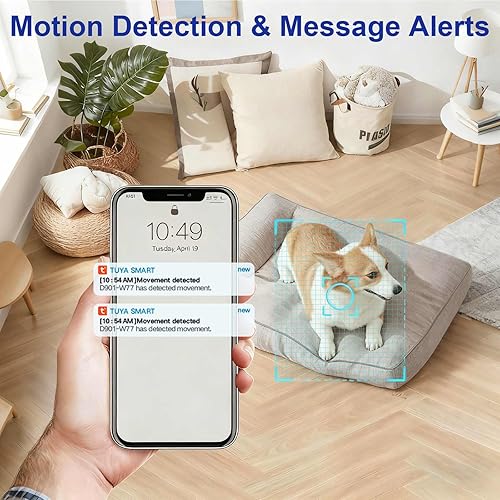 Miniatura 4 de Cámara oculta inalámbrica WiFi 1080P HD Cámara espía con detección de movimiento y visión nocturna, cámara de niñera interior para seguridad en el