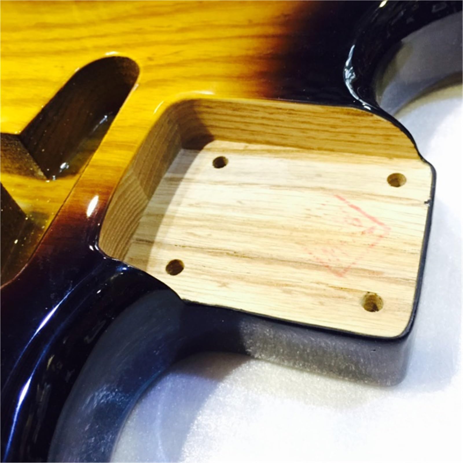 Unfinished Guitar Body 2 Color Gradient Body For ST Electric Guitar