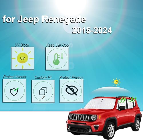 Miniatura 230 de KMF - Parasol de repuesto para parabrisas, cubierta para ventana lateral y trasera, cubierta protectora para visor, para campamento, bebé, bloqueo