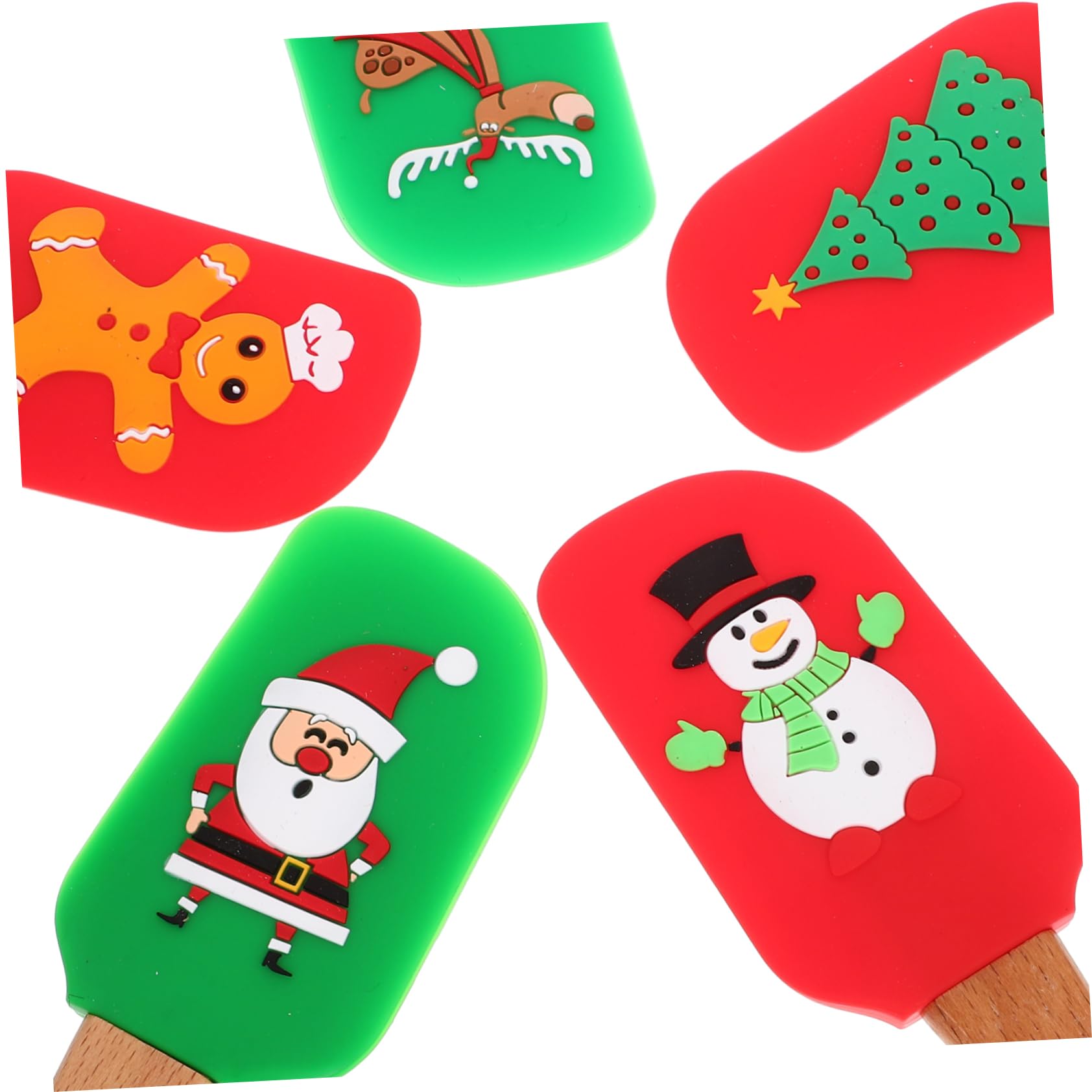 PRETYZOOM Schneemann Als Koch 25 Stk Sahnespatel Küchengerät Kuchenglasurschaber Weihnachtscremeschaber Praktischer Backpinsel Kuchencremespatel Weihnachtsspatel Weihnachtsdekorationen