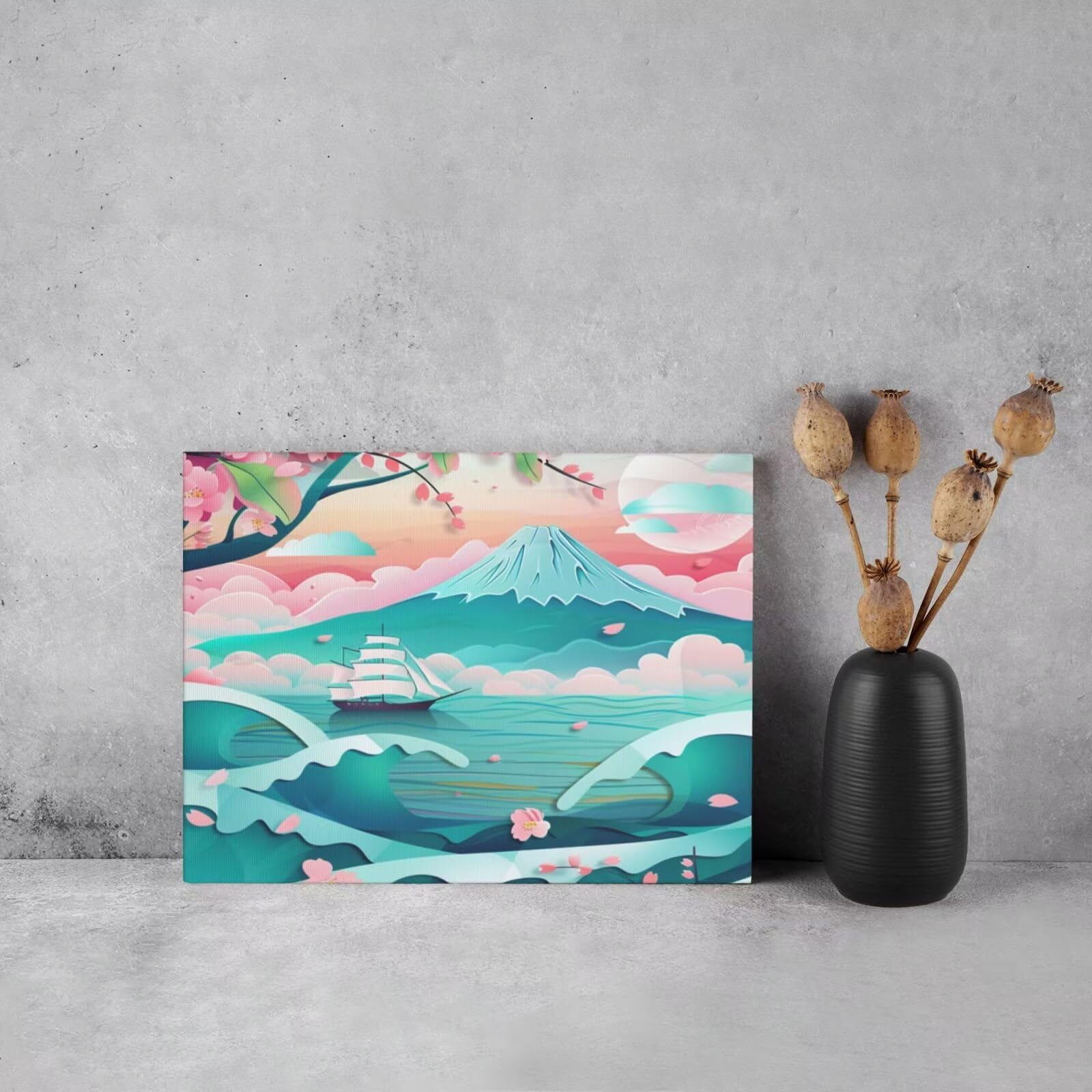 Kit per pittura con numeri per adulti, pittura ad acquerello con numeri per principianti, pittura ad olio acrilica per fai da te, kit di decorazione da parete (90 x 65 cm, senza