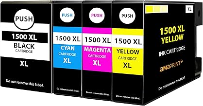 Amaprint 4 XL Cartridges Compatible with Canon PGI 1500XL for Canon Maxify MB2000 MB2050 MB2100 MB2150 MB2155 MB2300 MB2350 MB2700 MB2750 MB2755