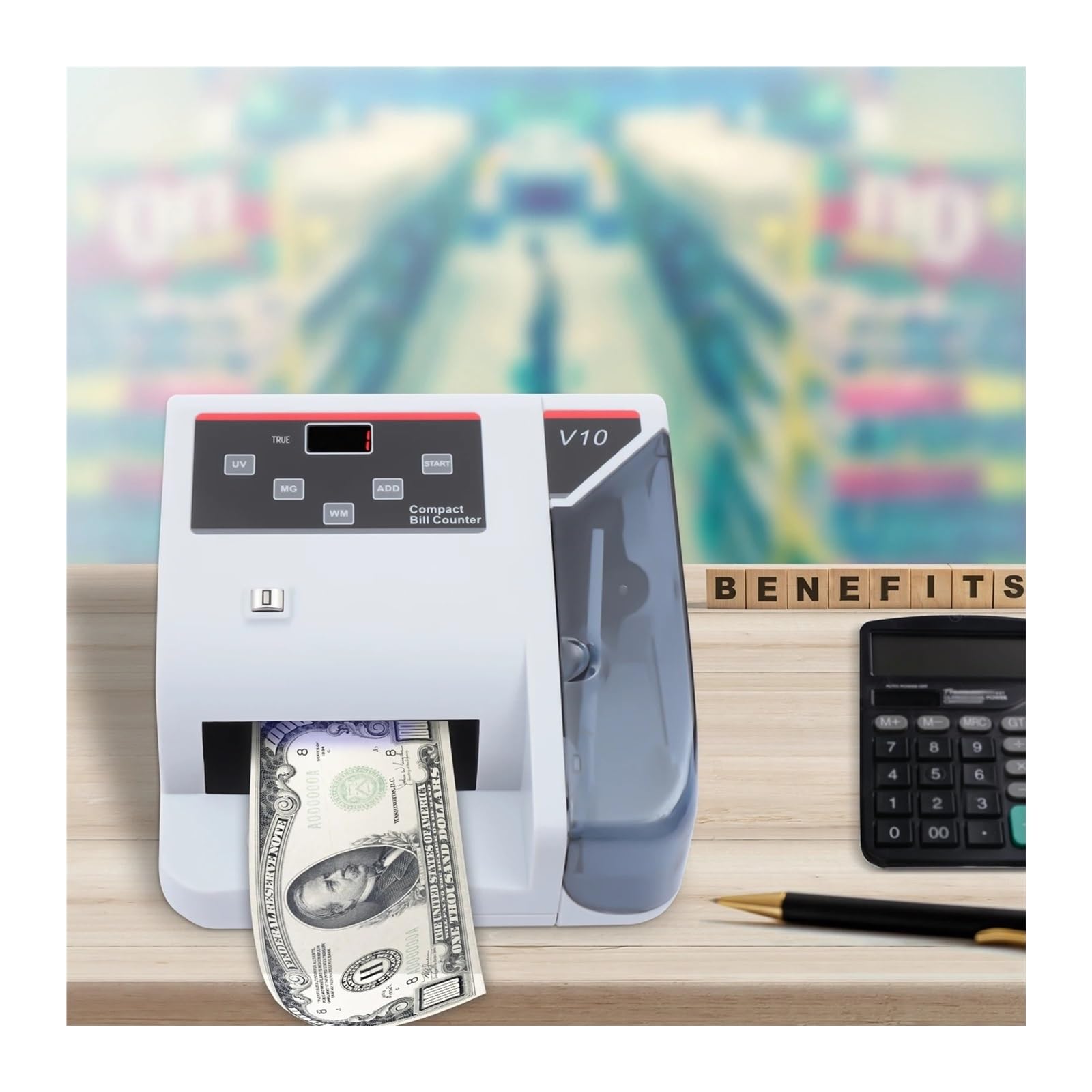Contabanconote, Macchina contasoldi, 600 pezzi/min con rilevamento WM for USD e multivaluta per aziende