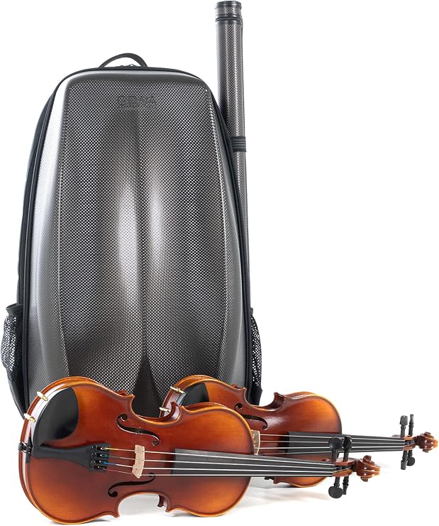 GEWA Violin Case Backpack Space Bag 1/2-1/4 Titanium
