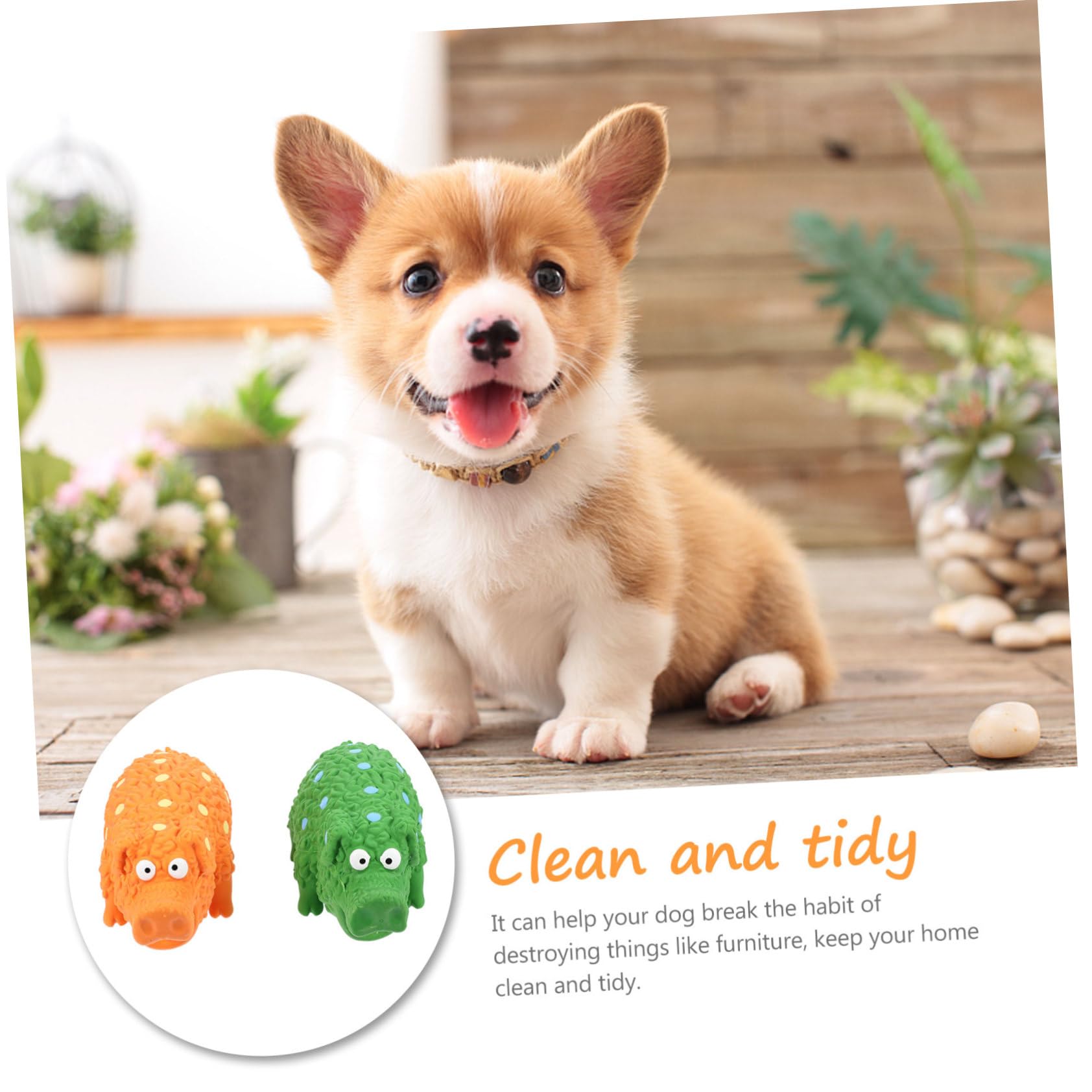Kisangel 4piezas Juguetes Interactivos De Cerdo De Látex para Perros Juguetes Chirriantes para Masticar Compañeros De Juego para Cachorros