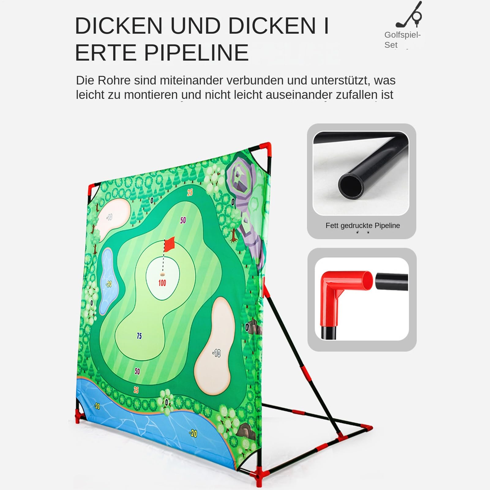 Combat Golf Chipping Spiel Putting-Matten-Set Wetterfest Familientauglich