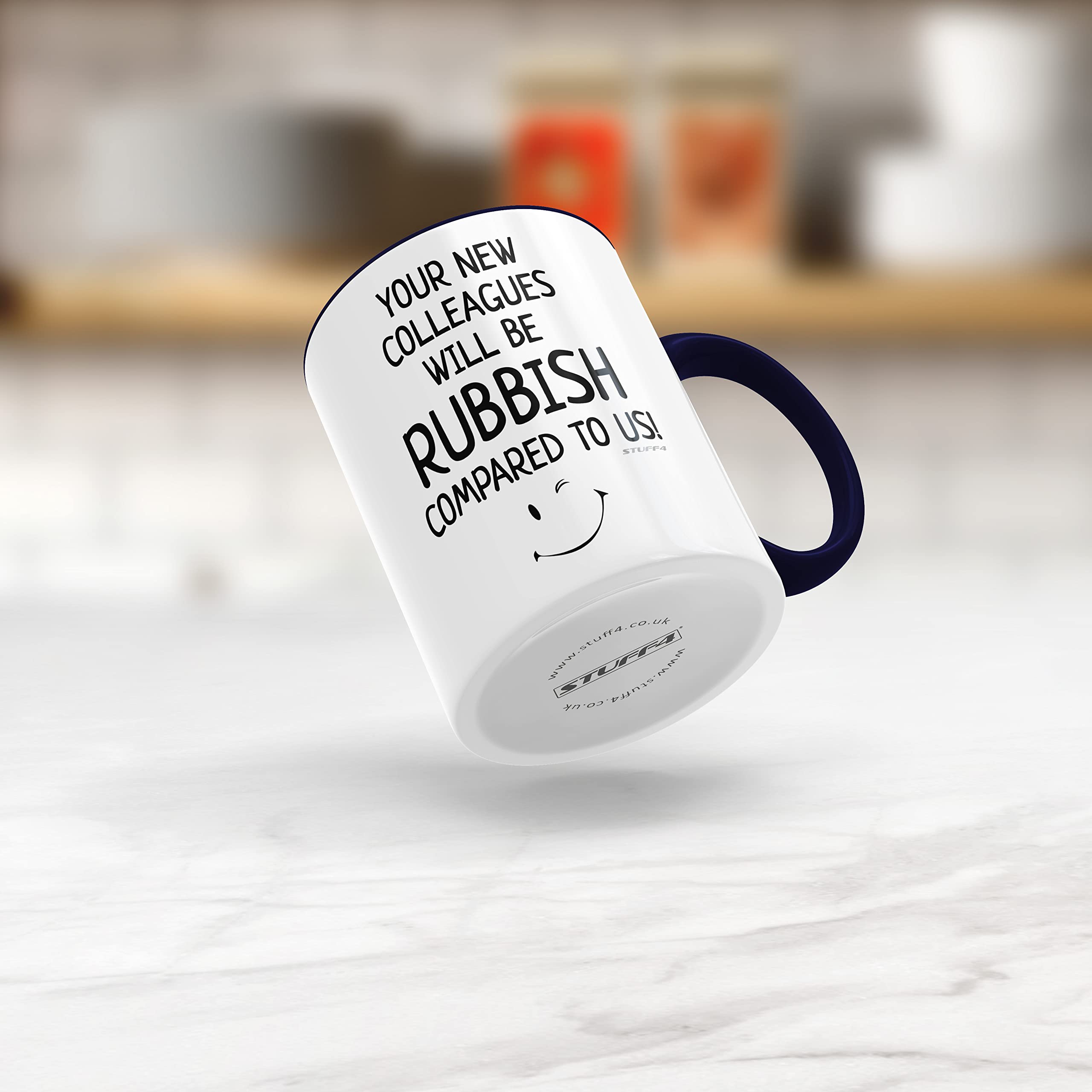 DZBDWZXH Tasses à Café En Céramique Avec Poignée Bleu Marine