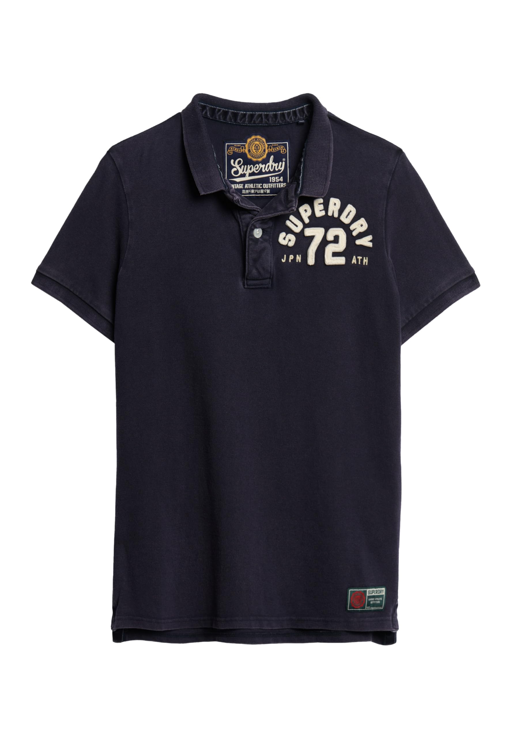 Superdry Vintage Athletic Polo T1-Pique (M) for Men, Eclipse Navy Blue, M
