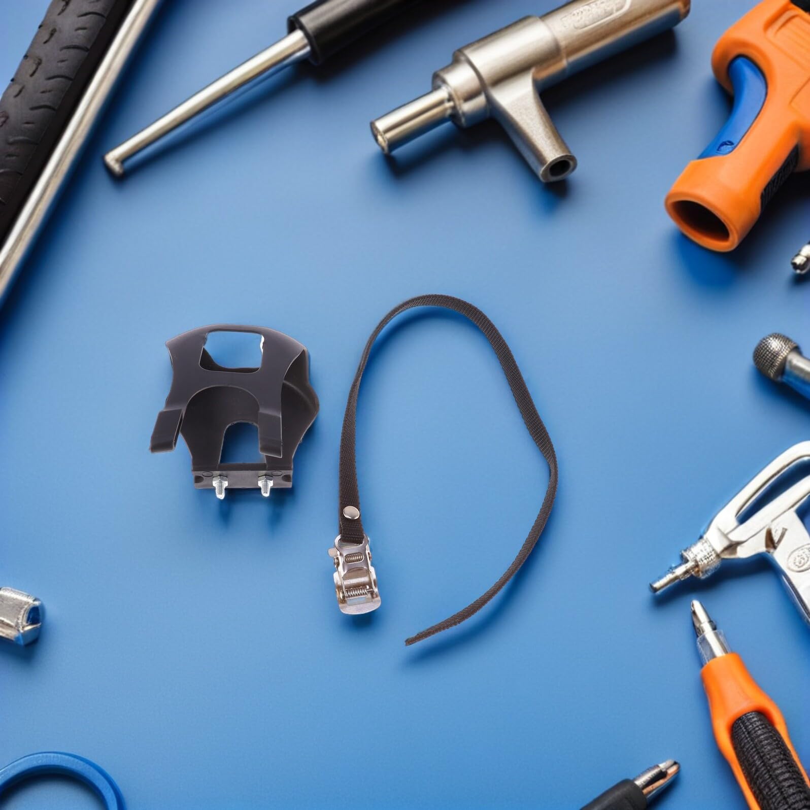 VICASKY 6 pezzi Cinghie Pedali Bici Regolabili con Toe Clips Ergonomiche Antiscivolo per Mountain e Road Bike Facili da Installare e Resistenti per Uso Indoor e Outdoor