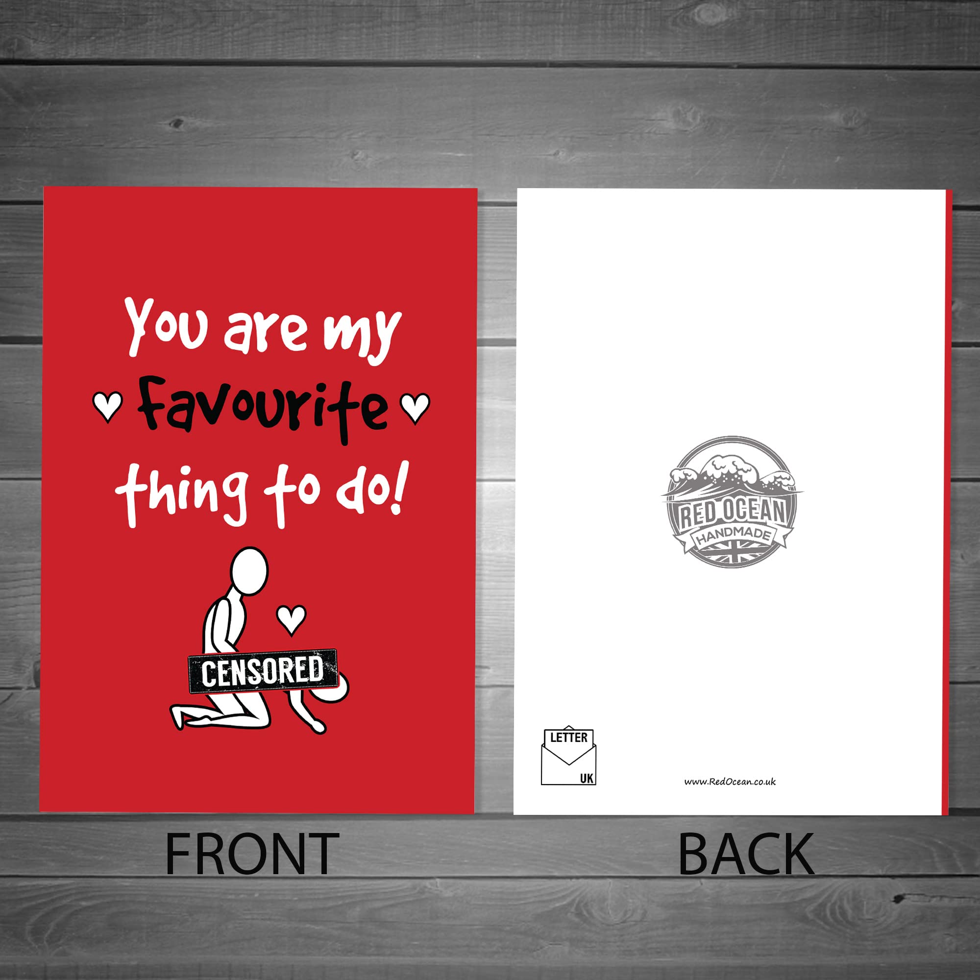 Rude Naughty Funny Boyfriend Husband Wife Birthday Anniversary Valentines Card