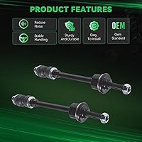 Vista 18 de AUQDD 2 unidades K80766 (para modelos de 8 lengüetas y 4WD) barra estabilizadora delantera compatible con Do-dge 2008 2007 2006 R-am 1500,2009-2006