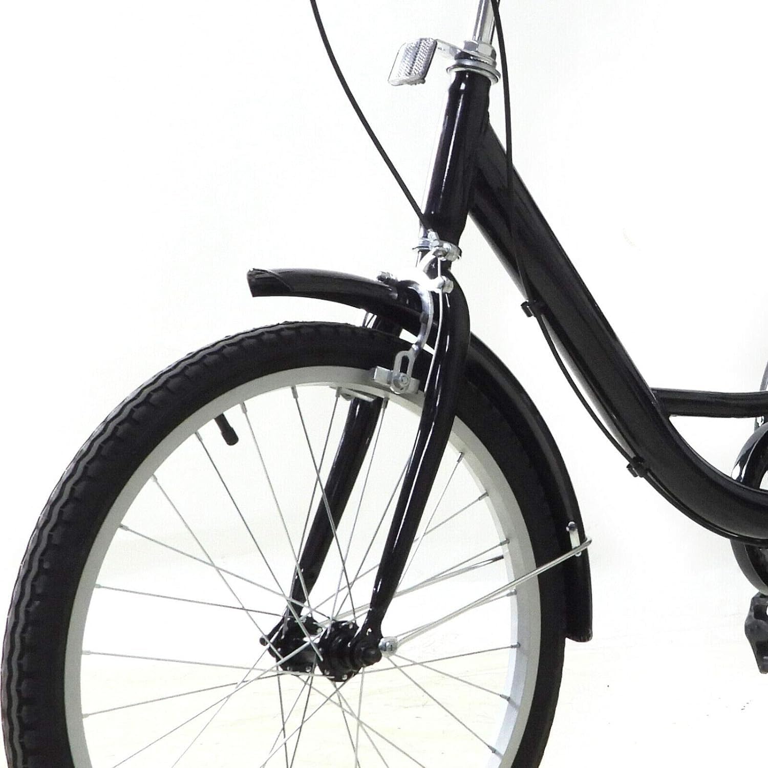 Triciclo para Adultos 20 Pulgadas, Triciclo, Triciclo Crucero, Bicicletas Urbanas con Asiento para Niños Y Cesta La Compra, Velocidad Única 20inch