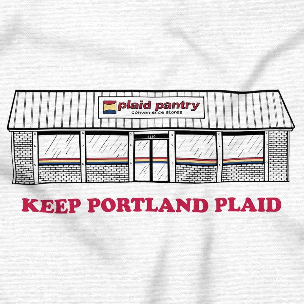 Brisco Brands Plaid Pantry Keep Portland Plaid Hoodie Sweatshirt Women Men