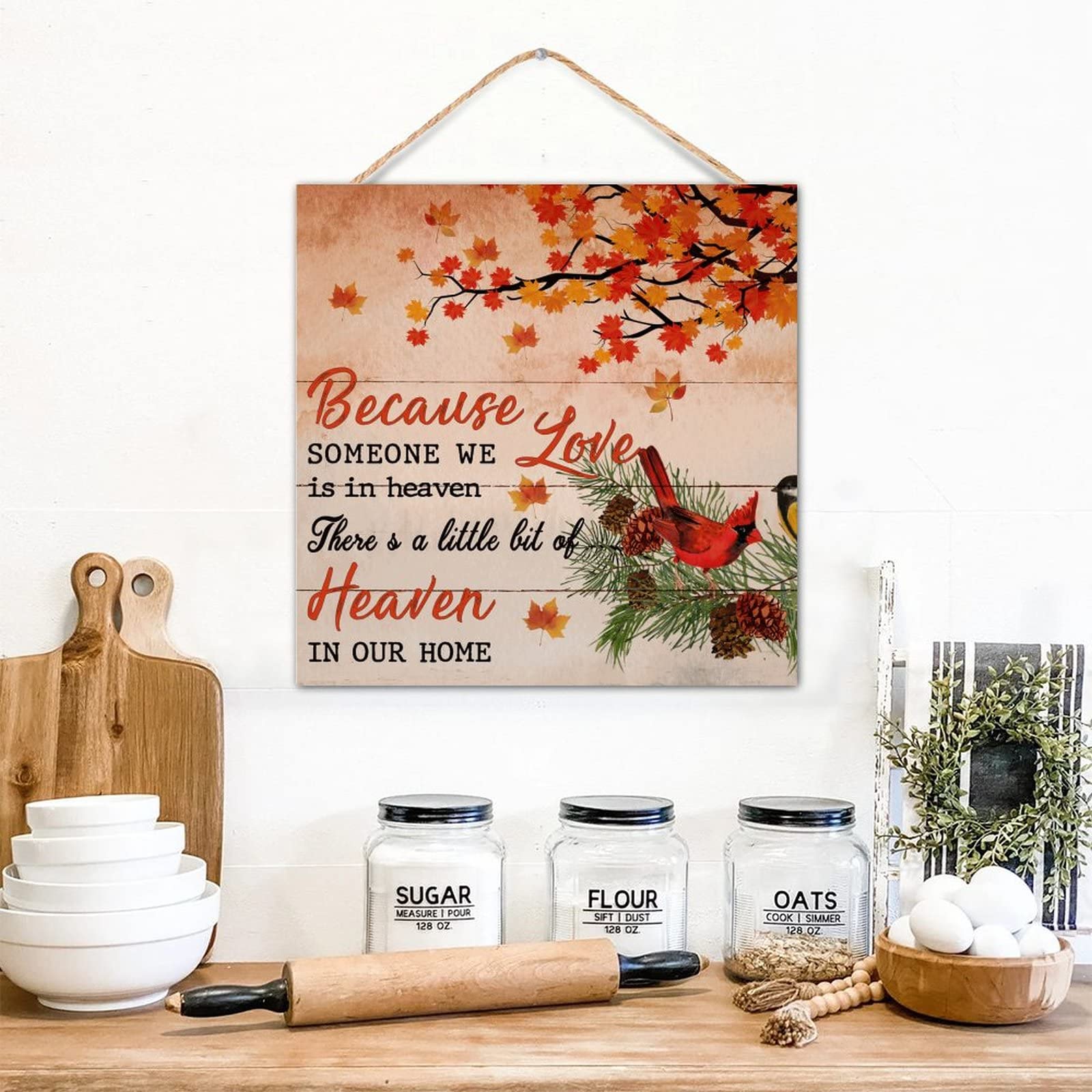 Panneau décoratif en bois pour table de cuisine ou buffet de garde-manger chic