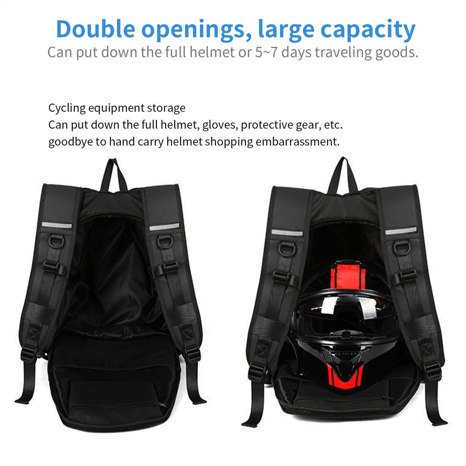 Borsa per casco da moto, impermeabile, zaino da viaggio, borsa sportiva per pendolarismo, ciclismo e uso quotidiano