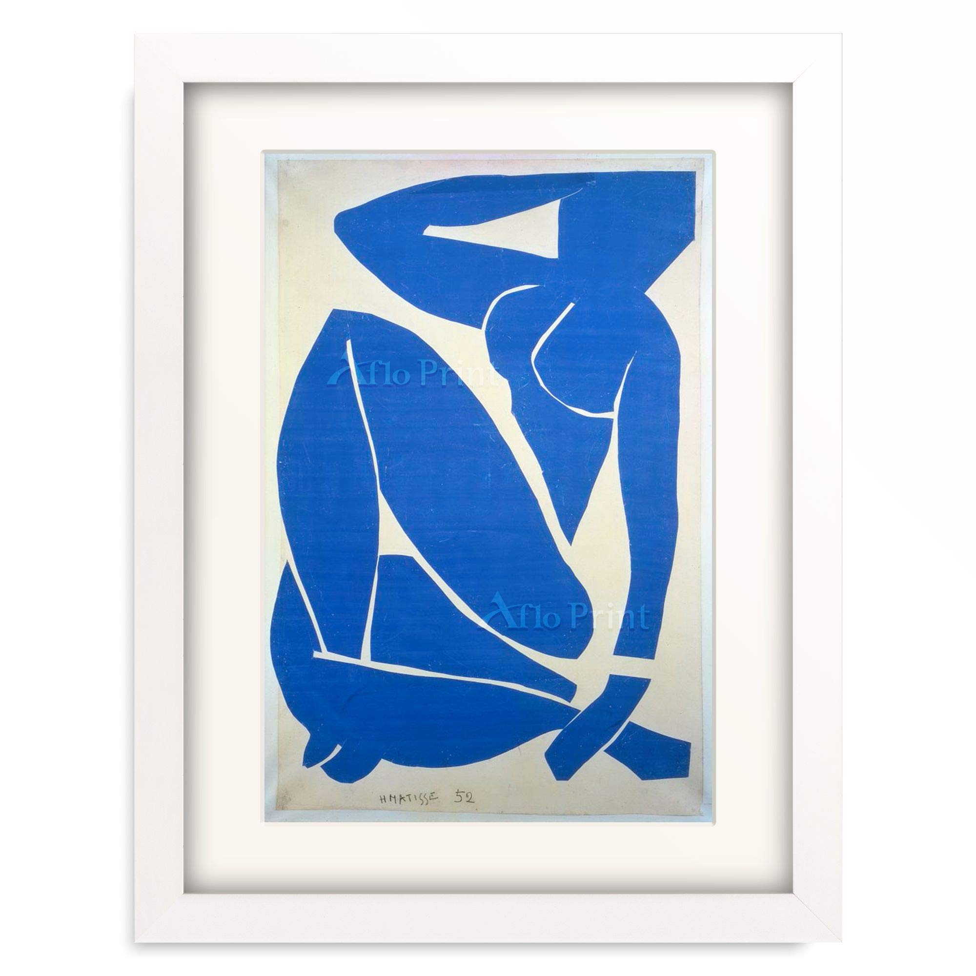 Amazon.co.jp: アンリ・マティス Henri Matisse 「Nu bleu III. 1952