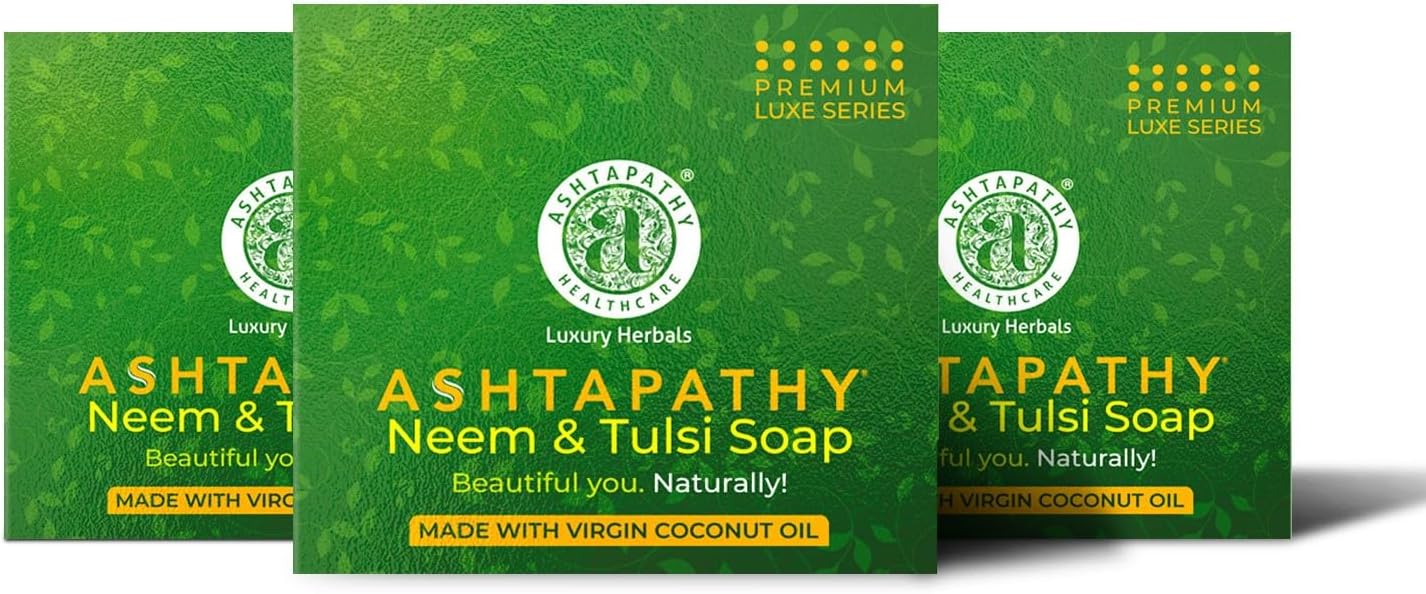 Neem & Tulasi Soap for Men & Women Pack of 3