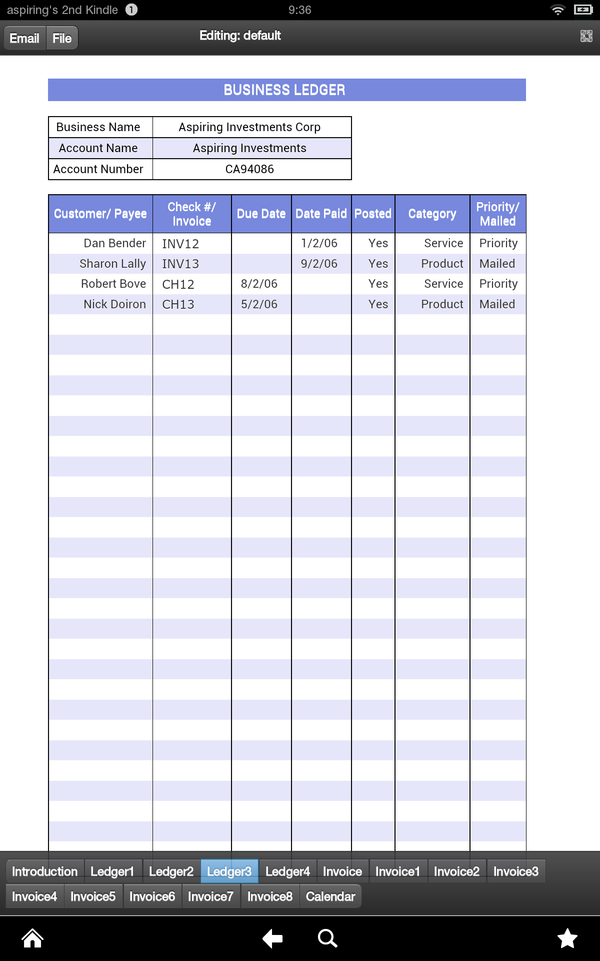 Invoice and Ledger: app su Amazon Appstore