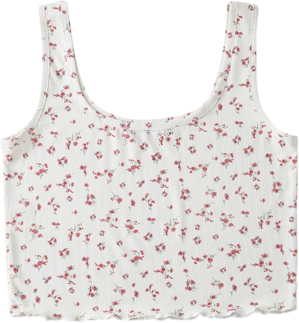 adidas red floral crop top