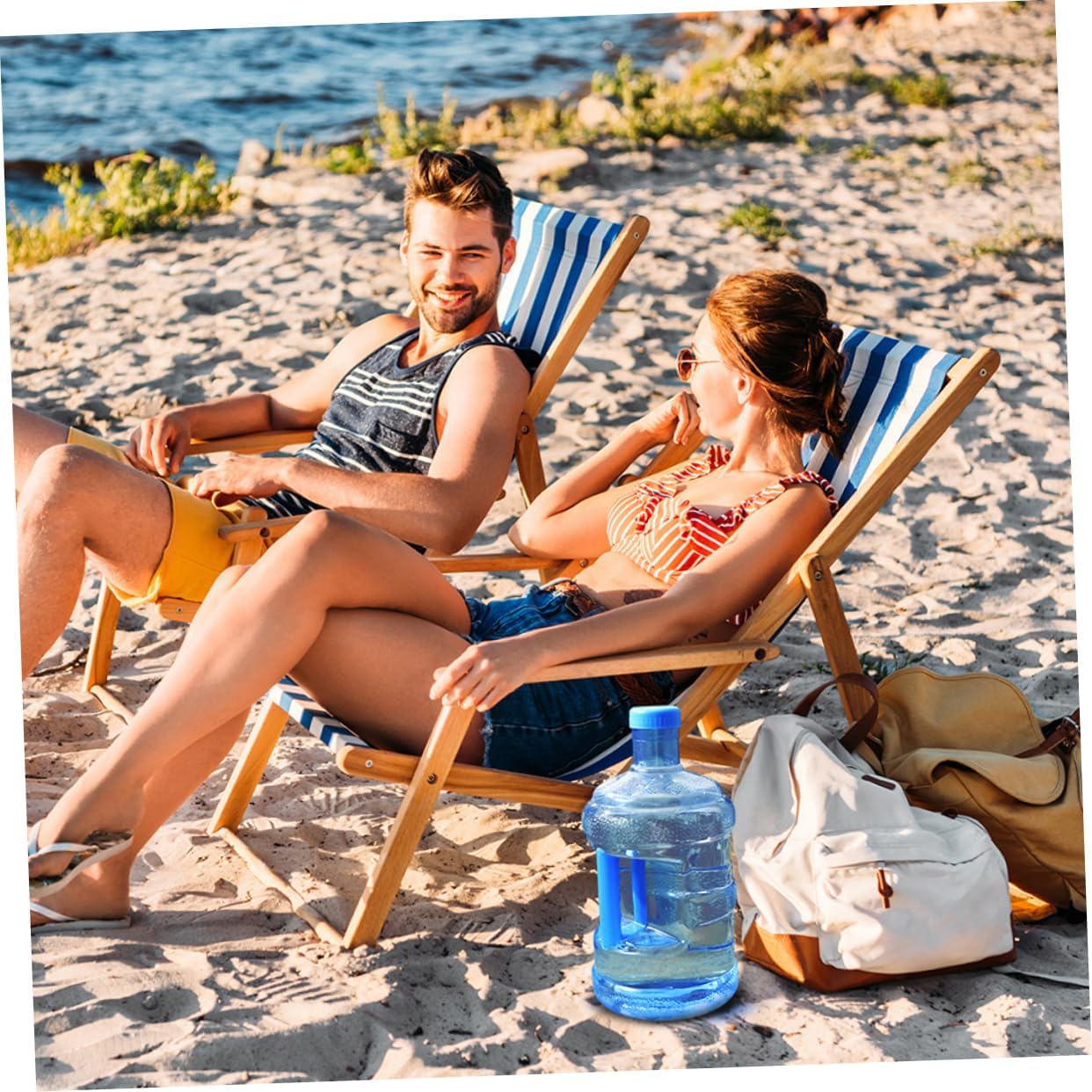 KICHOUSE Outdoor Water Carry Container 5L Heavy Duty Water Bottle Bucket for Camping Hiking Travel