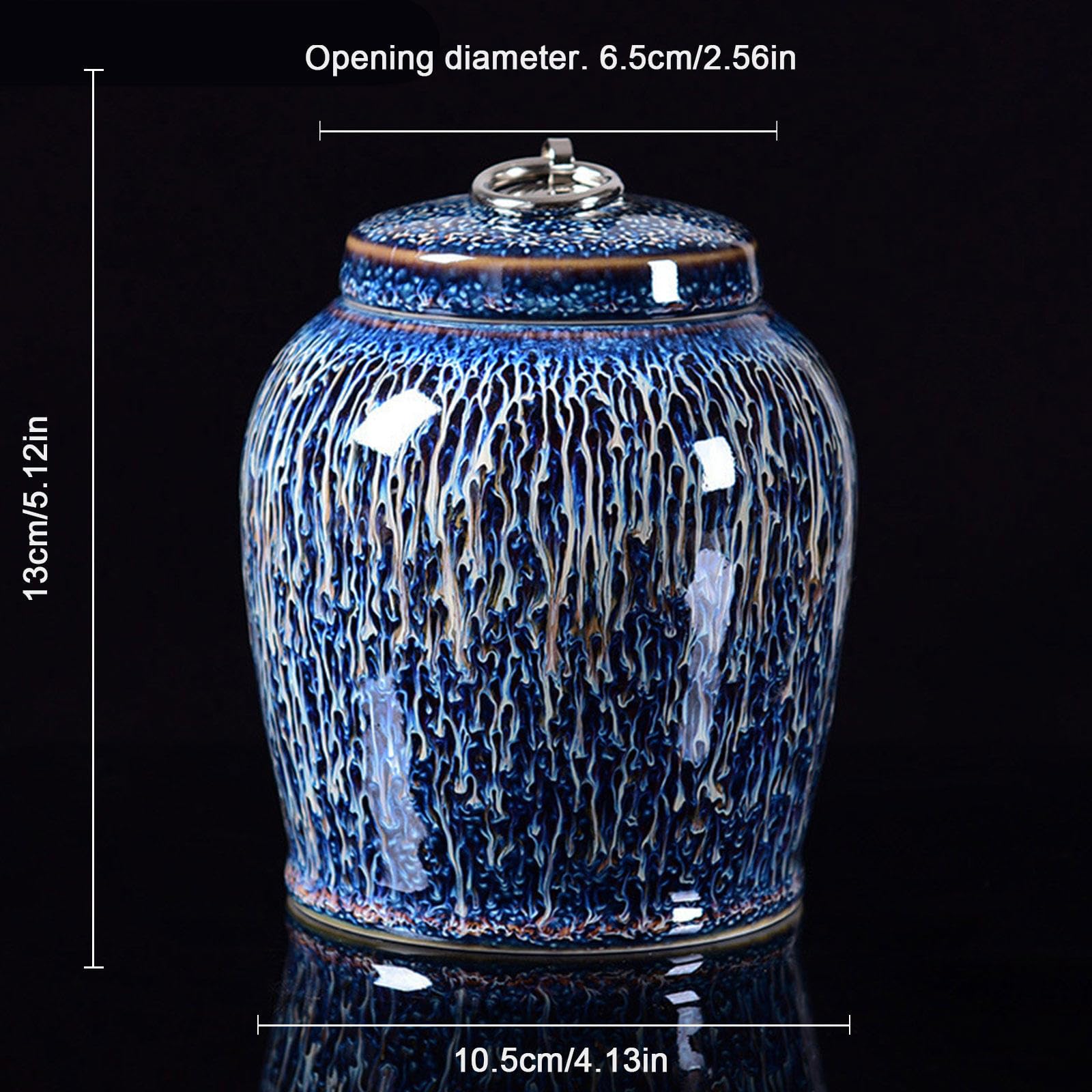 Urne Crematorie per Ceneri Umane Cenere di Animali Domestici - Bellissime Urne Ricordo in Ceramica Artigianale - Bara per Adulti, Sigillata, di Medie Dimensioni,A