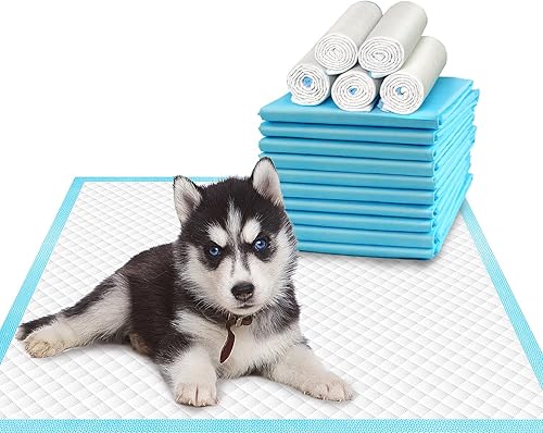Almohadillas de entrenamiento de mascotas y cachorros de 24 x 24 pulgadas (75 unidades), almohadillas de orina súper absorbentes para perros, a