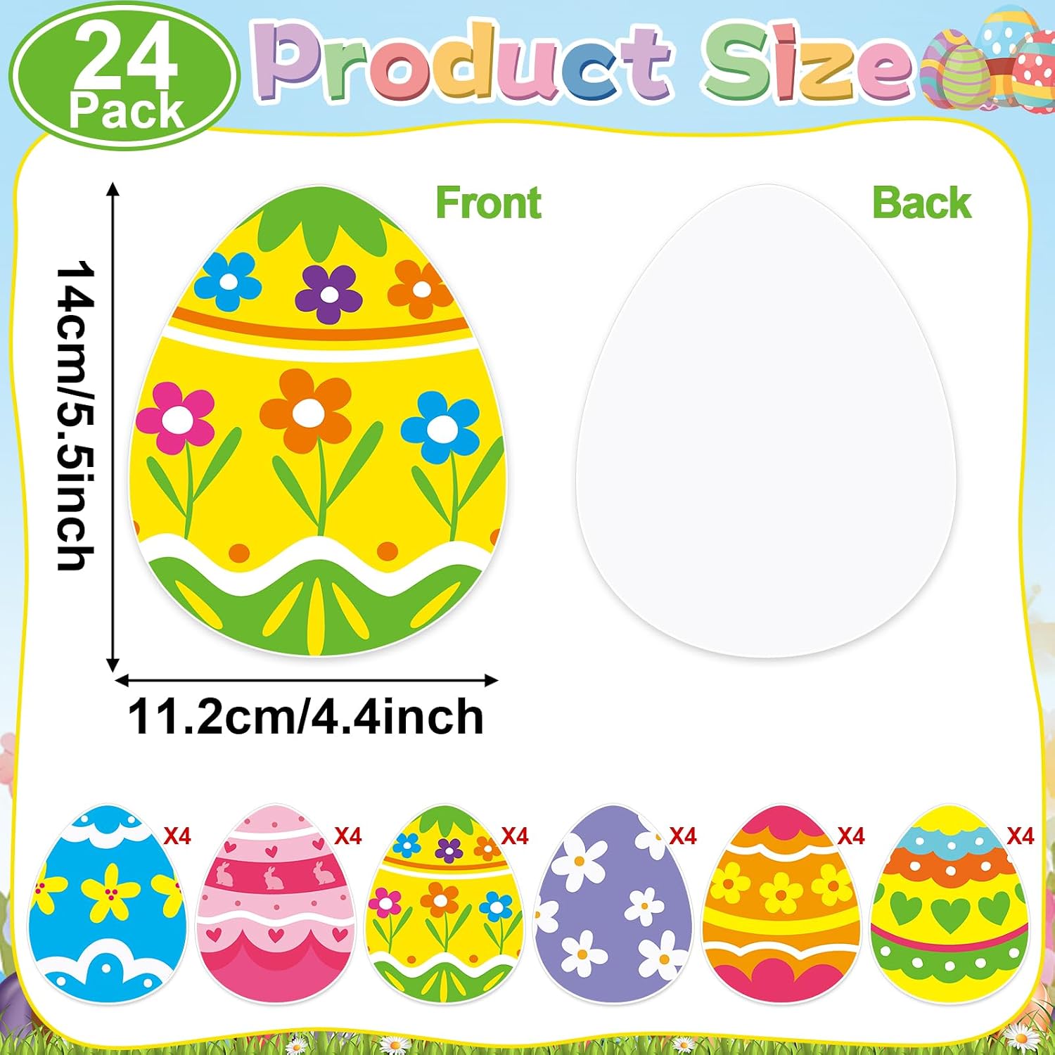 24 Pcs Easter Gift Card Holders Easter Egg Party Paper Gift Card Sleeves Colorful Egg Cash Holder Appreciation Stuff for Spring Christian Holiday Party Basket Stuffers Gifts Tag Decoration Supplies