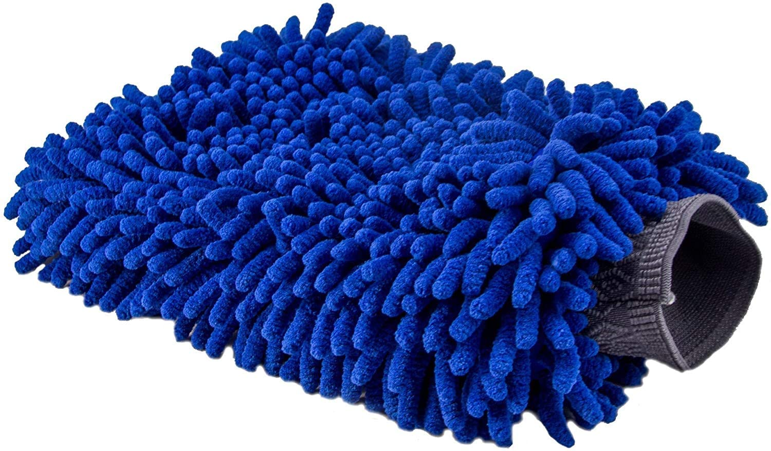 COMWELL Microfibre Car Wash Mitt Glove, Blue Chenille | Scratch-Free Cleaning, Deep Cleaning Fibres, Fits Most Hand Sizes, Car Detailing Use, Water Absorbent-image-21