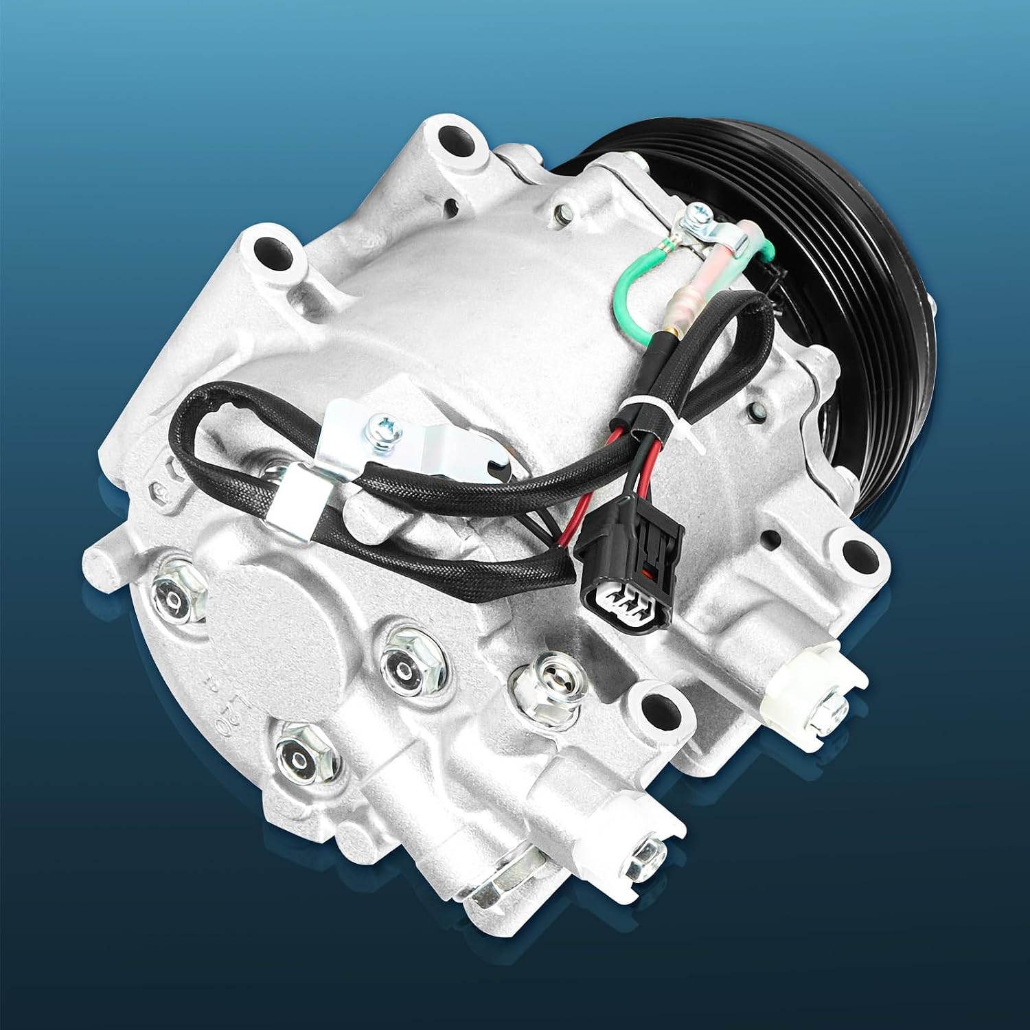 TadaMark A/C Air Conditioner Compressor With Clutch Compatible With Honda Fit 1.5L 2009-2014 L4, Compressor comes with 5 Grooves, Replace for CO-11312C