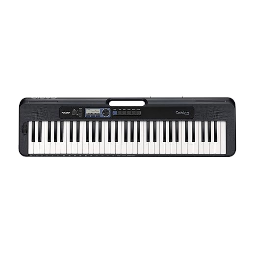 TECLADO MUSICAL CASIOTONE BÁSICO, CASIO, CT-S300C2-BR PRETO