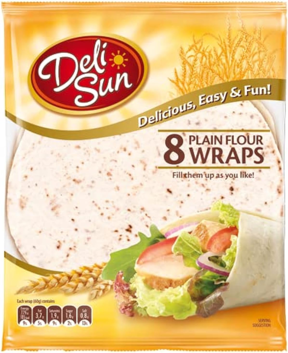 DELISUN SHAWARMA TORTILLA WRAPS 780gm