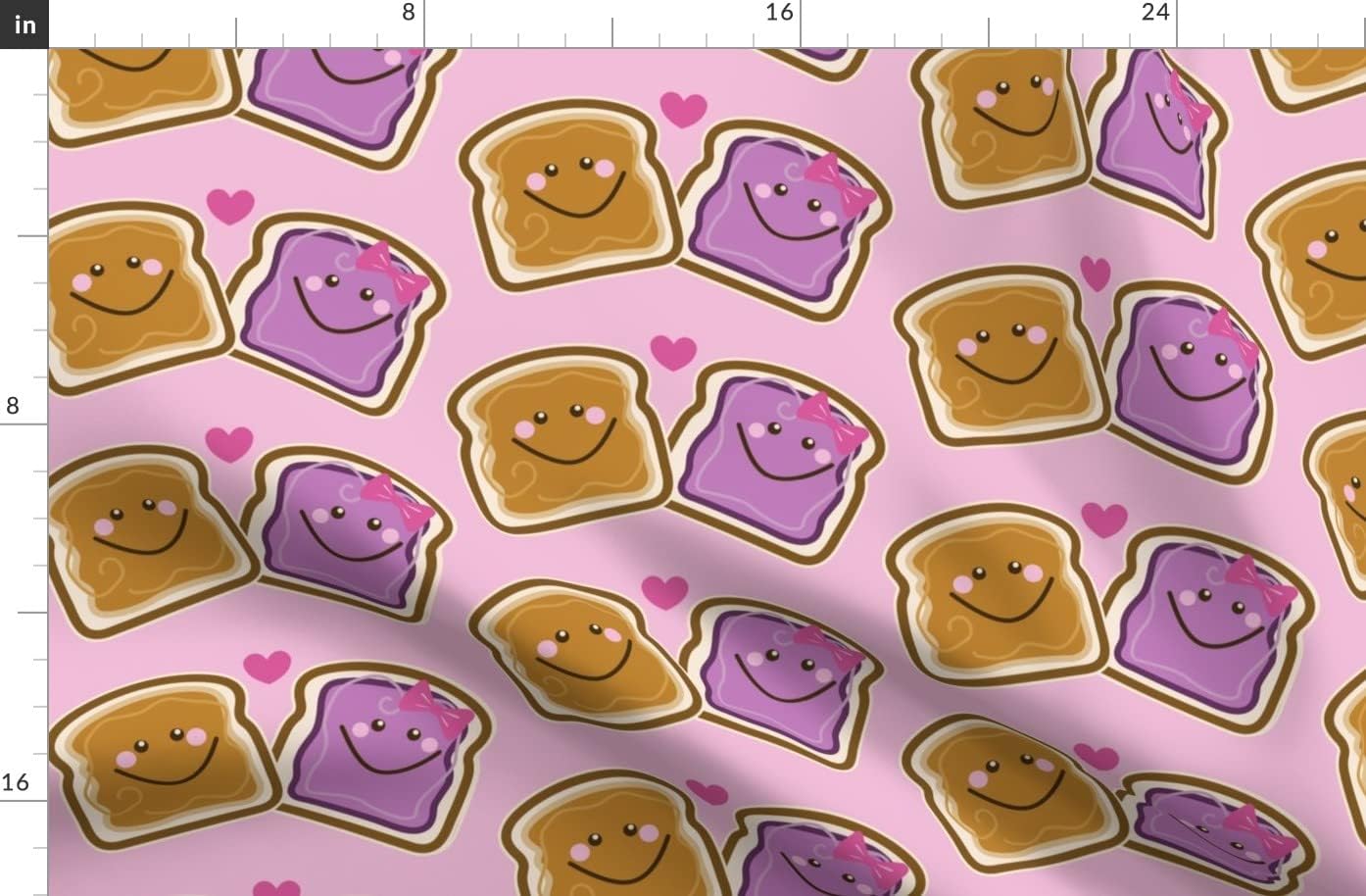 Spoonflower Fabric - Love You Peanut Butter School Bus Kids Printed on Organic Cotton Sateen Fabric by The Yard - Sewing Quilting Apparel Home Decor