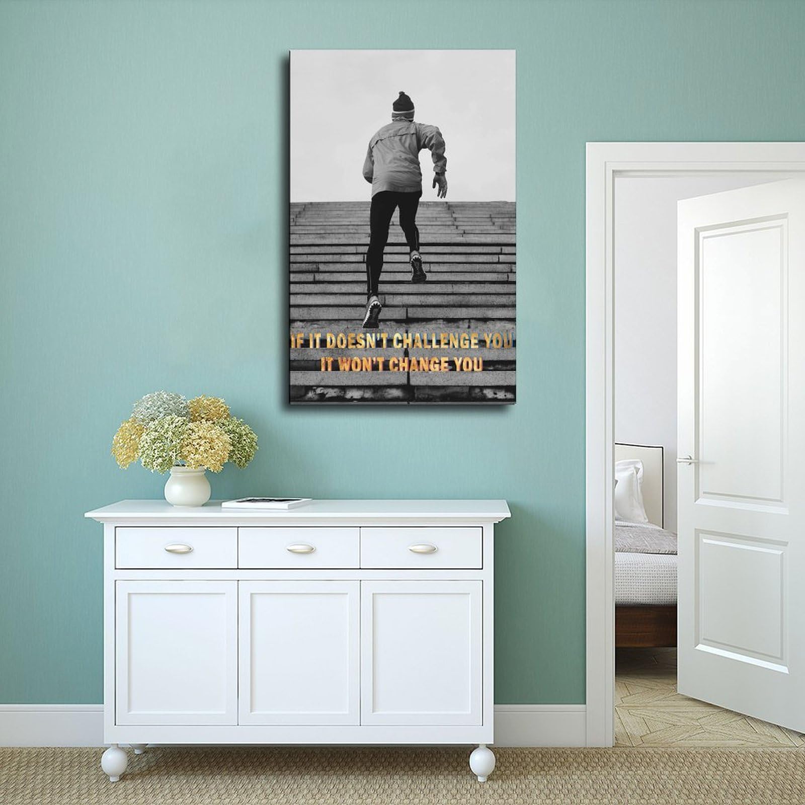 Poster motivazionali su tela, poster per soggiorno, decorazione regalo