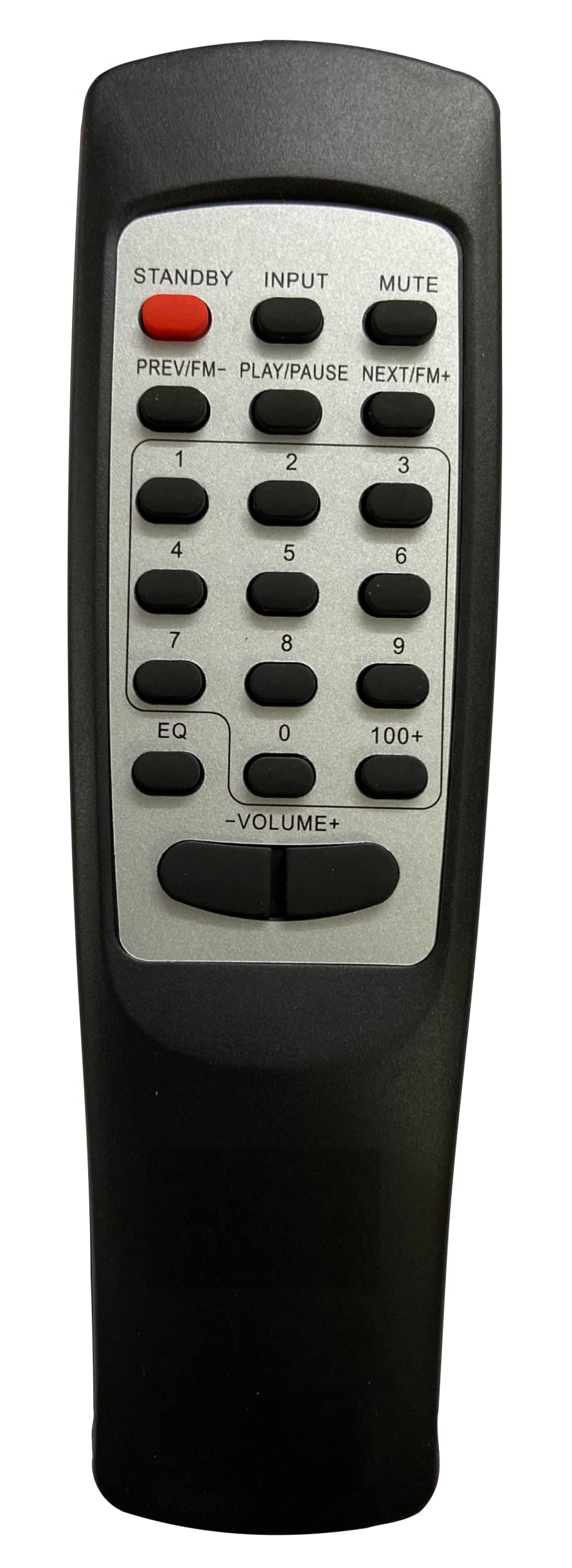 SHIELDGUARD® Remote Control No. 582, Compatible for Zebronics Home Theater System (Black)