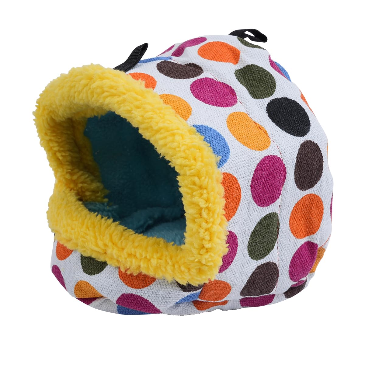 ZONADAH 14x14x17cm Bird Hanging Hammock Winter Warm Parrot Nest House Bed Plush Snuggle Pet Cave Hammock Tent Bed for Hamster Parrot Macaw Budgies Cockatiels - Image 2