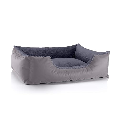 BedDog Perro/Gato Cama Teddy S à XXXL, 14 Colores a Elegir, de Cordura y Microfibra, Cama para Perros Lavable