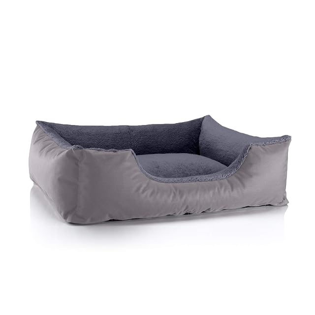 BedDog Perro/Gato Cama Teddy S à XXXL, 14 Colores a Elegir, de Cordura y Microfibra, Cama para Perros Lavable